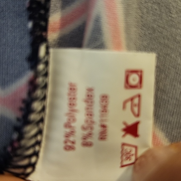 JB Julie Brown Milo Navy Blue & Pink Geometric Printed Wrap Dress XL - Picture 5 of 9